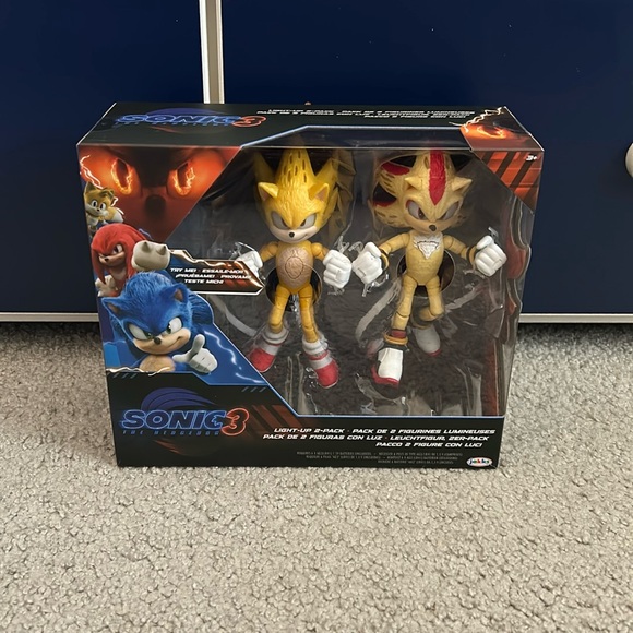 Jakks Pacific Other - Sonic the Hedgehog 3: Super Shadow / Super Sonic Light-Up 2-Pack